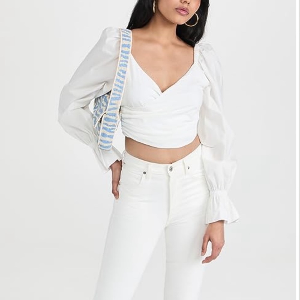 Soft wrap look blouse